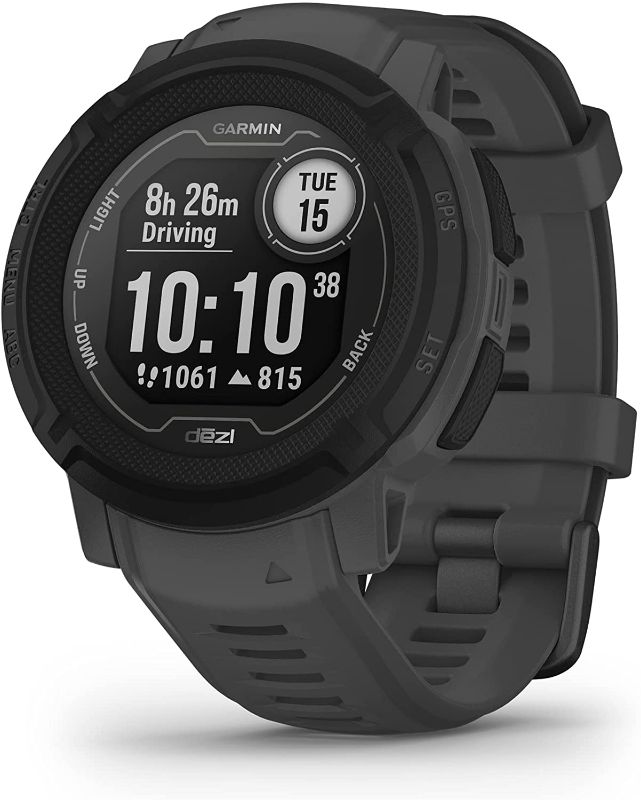 Photo 1 of Garmin Instinct 2, dezl Edition, Rugged Trucking Smartwatch, Easy Break Planning, Compatible with The dezl OTR Navigator, Black
