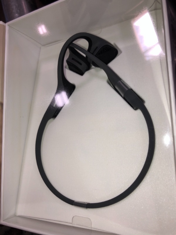 Photo 2 of AfterShokz Air Bone Conduction Wireless Bluetooth Headphones with Reflective Strips, Slate Grey
