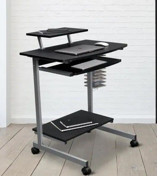 Photo 1 of TECHNI MOBILI Graphite Compact Computer Cart With Storage
36"x19"x27.5"