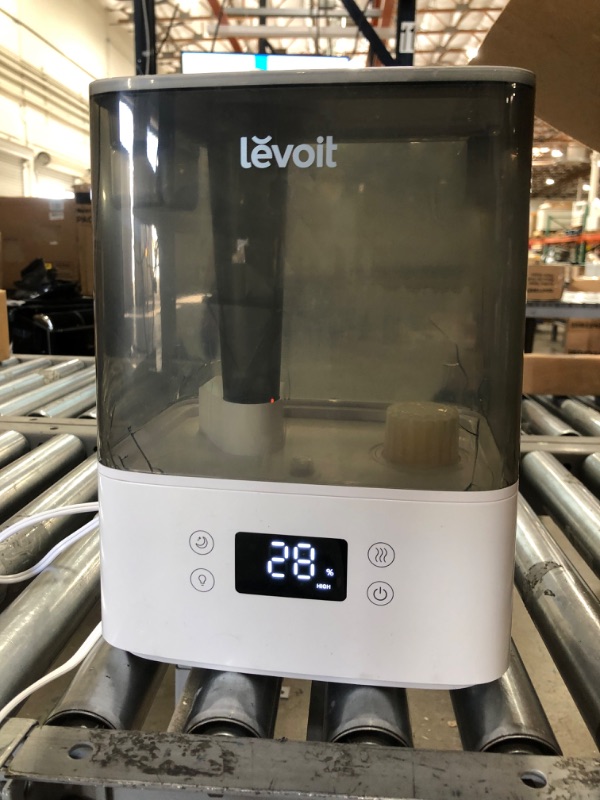 Photo 2 of *water resevoir has many cracks*
LEVOIT Cool Mist Humidifiers for Bedroom, 6L Smart WiFi Top Fill Ultrasonic Air Vaporizer for Large Room, Baby [BPA Free], Essential Oil Diffuser, Wor
