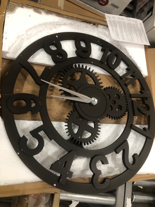 Photo 1 of (broken in 4 different places)
23" round wooden oldtown clock 