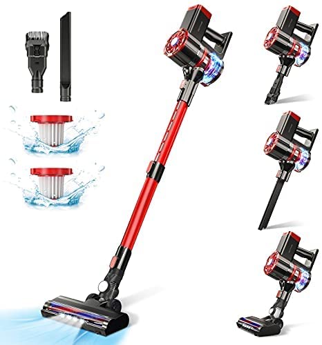 Photo 1 of (MISSING ACCESSORIES, MISSING POWER CORD)
Cordless Vacuum Cleaner, 180W Powerful Suction Stick Vacuum with 35min Long Runtime Detachable Battery, 4 in 1 Lightweight Quiet Vacuum Cleaner Perfect for Hardwood Floor Pet Hair
