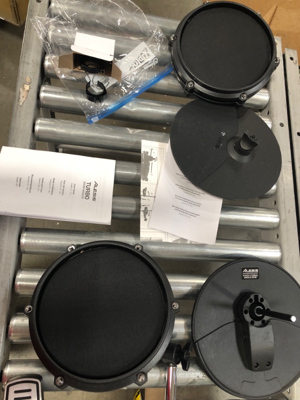 Photo 3 of **MISSING PARTS**Alesis Drums Nitro Mesh Kit - Electric Drum Set with USB MIDI Connectivity, Mesh Drum Pads, Kick Pedal and Rubber Kick Drum, 40 Kits and 385 Sounds
