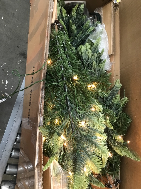 Photo 4 of 6 1/2 Ft. Pre-lit Aspen Green Fir Artificial Christmas Tree 500 UL Listed Clear Lights
