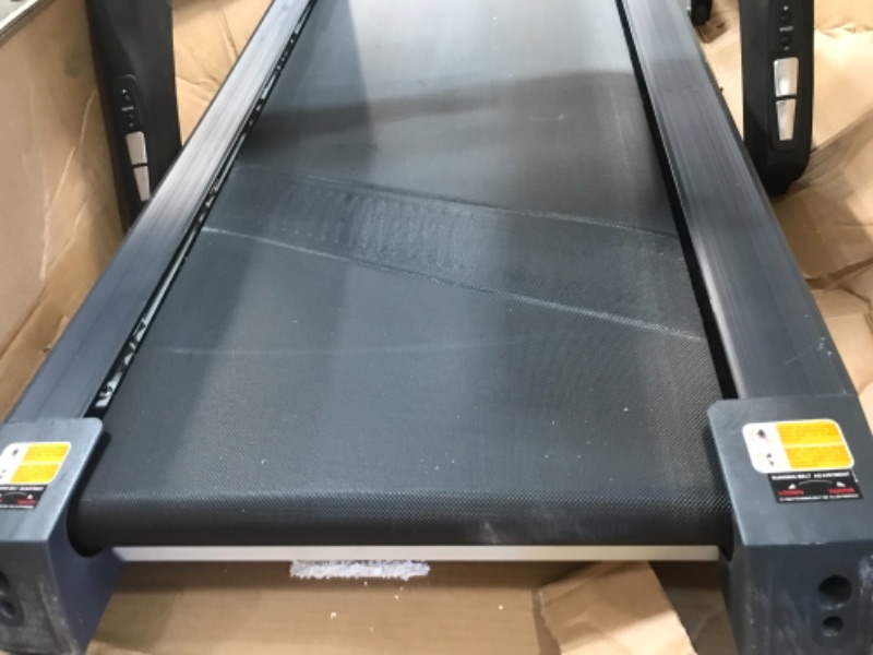 Photo 3 of ***DAMAGED** Sunny Health & Fitness Energy Flex Electric Treadmill with Bluetooth Connectivity, Automatic Incline, Speakers and 16 Preloaded Programs - SF-T7724
