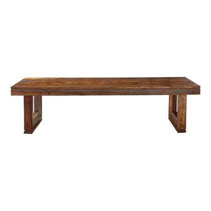 Photo 1 of Paloma Collection 110563 70" Dining Bench with "U" Shaped Table Base Rustic Style Design Bold Lines and Crisp Angles in Rich Sienna