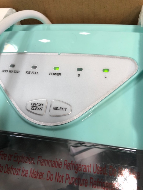 Photo 1 of Silonn Ice Makers Countertop, 9 Cubes Ready in 6 Mins, 26lbs in 24Hrs, Self-Cleaning Ice Machine with Ice Scoop 