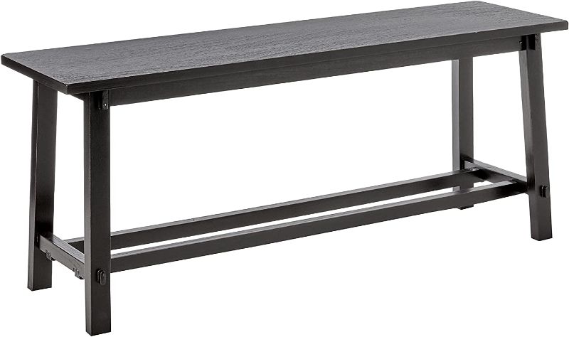 Photo 1 of Décor Therapy Kyoto Black Bench, 42w 11.8d 17.75h,