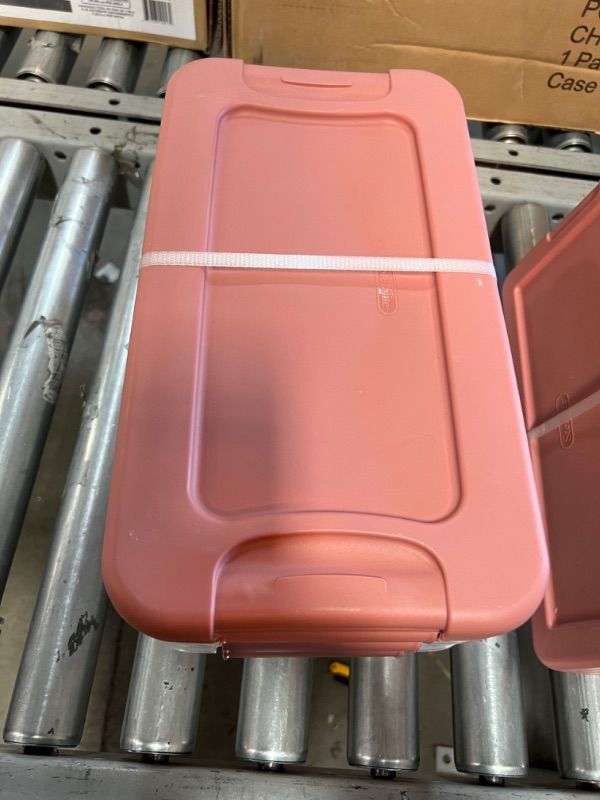 Photo 2 of 6 Qt. Latching Storage Totes (Set of 3)