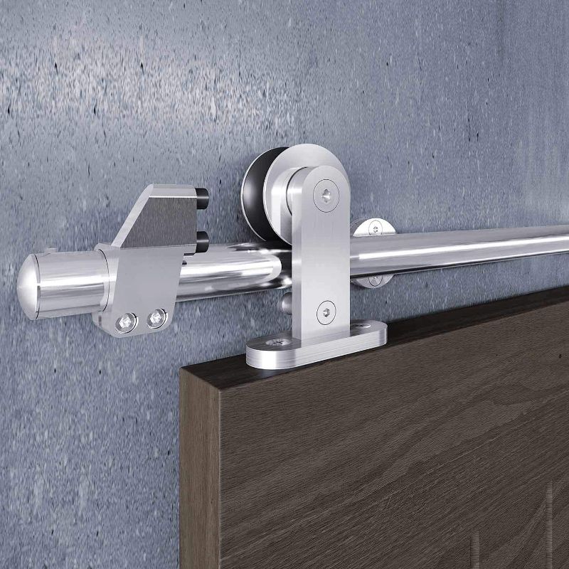 Photo 1 of *MISSING COMPONENTS, MISSING HARDWARE**
EaseLife 6.6 FT Top Mount Stainless Steel Sliding Barn Door Hardware Track Kit,Modern,Heavy Duty,Anti-Rust,Slide Smoothly Quietly,Easy Install (6FT Track Kit for 36"~40" Wide Single Door)
