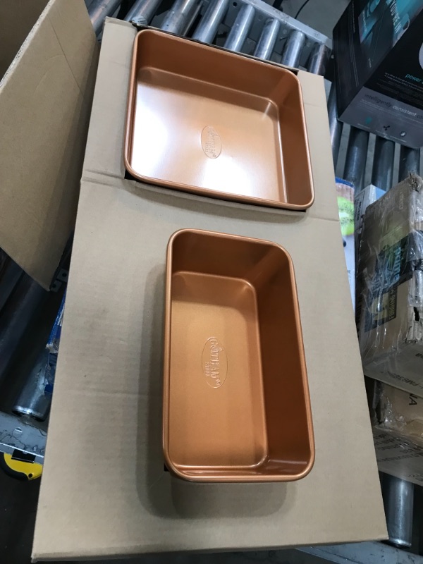 Photo 4 of **INCOMPLETE**
Gotham Steel Hammered Copper Collection – 15 Piece Premium Cookware & Bakeware Set with Nonstick Coating, Aluminum Composition– Includes Fry Pans, Stock Pots, Bakeware Set & More, Dishwasher Safe
