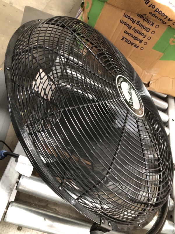 Photo 4 of ***MISSING HARDWARE*** Air King 9020 1/6 HP Industrial Grade Wall Mount Fan, 20-Inch,Black