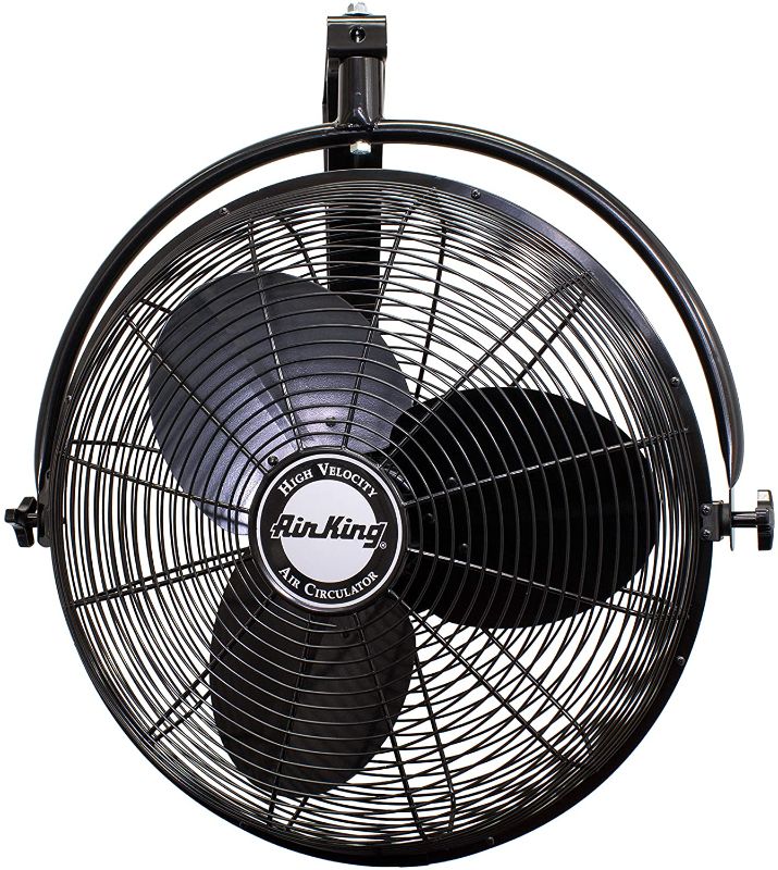 Photo 1 of ***MISSING HARDWARE*** Air King 9020 1/6 HP Industrial Grade Wall Mount Fan, 20-Inch,Black