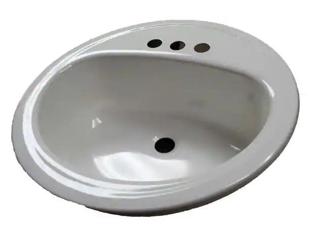 Photo 1 of (COSMETIC DAMAGES)
Laurel Round Drop-In Bathroom Sink in White
