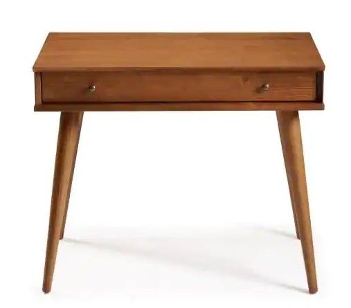 Photo 1 of Camaflexi Mid-Century 1-Drawer Castanho Desk