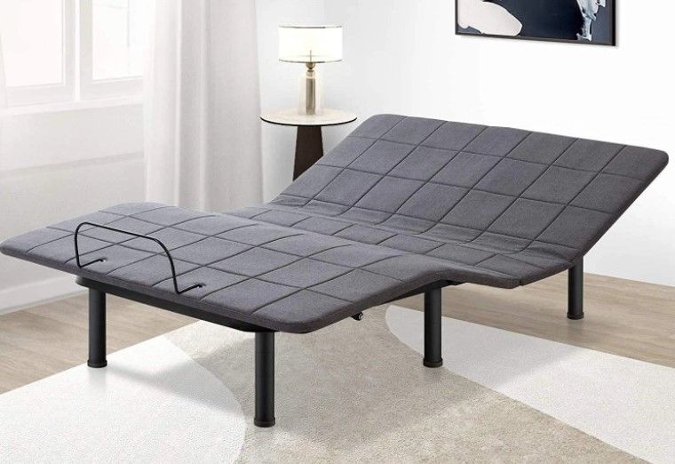 Photo 1 of Milemont Adjustable Smart Electric Foundation Bed Base, Gray
 twin xl