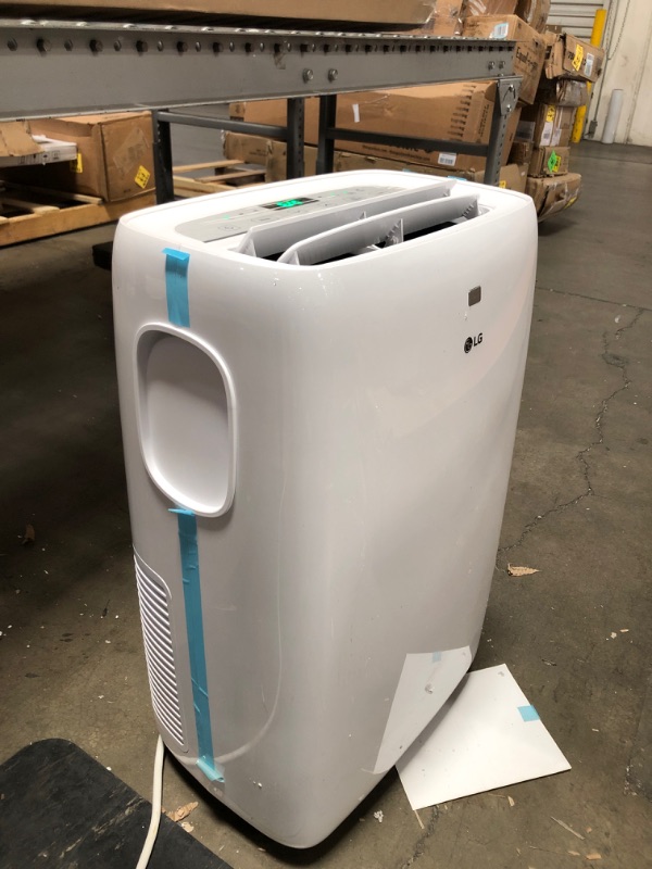 Photo 3 of LG 7,000 BTU (DOE) / 10,000 BTU (ASHRAE) Portable Air Conditioner, Cools 300 Sq.Ft. (12' x 25' room size), Quiet Operation, LCD Remote, Window Installation Kit Included, 115V
