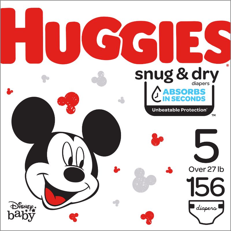 Photo 1 of [$20 Savings] Buy 2 Huggies Diapers Snug & Dry, Size 5, 312 Ct
