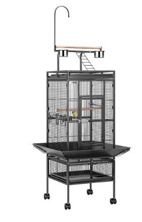 Photo 1 of ***PARTS ONLY***
VIVOHOME Upgraded 72 Inch Large Bird Feeder Cage With Rolling Stand And Play Top For Parrots Conures Lovebird Cockatiel Parakeets