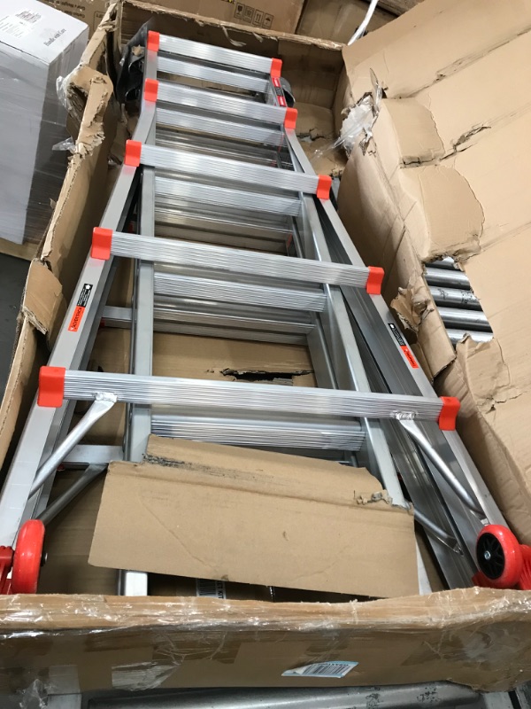 Photo 3 of Little Giant Ladders, Revolution, M22, 22 ft, Multi-Position Ladder, Aluminum, Type 1A, 300, 300 lbs weight rating, (12022) *** MINOR SCRATCHES***
