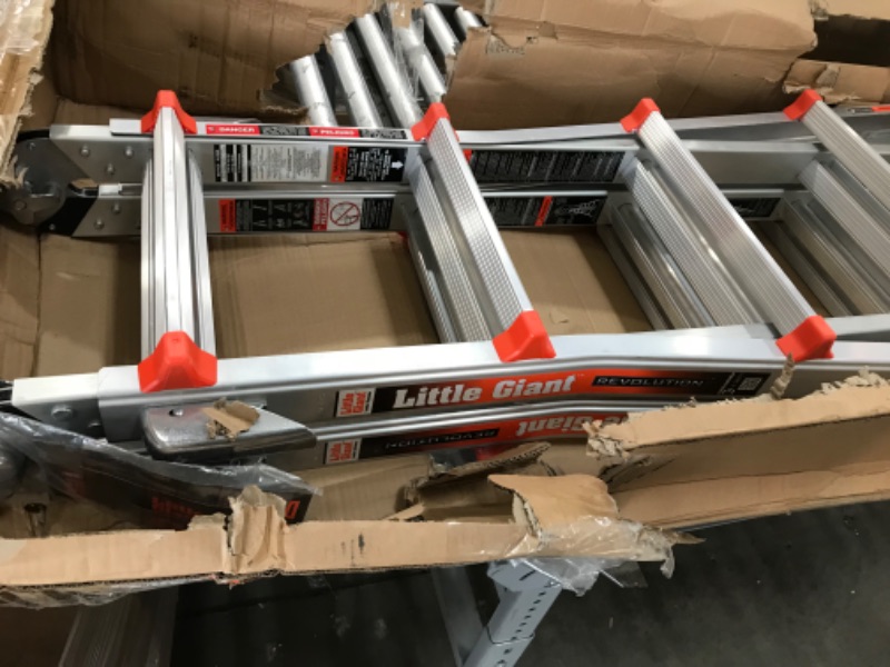 Photo 5 of Little Giant Ladders, Revolution, M22, 22 ft, Multi-Position Ladder, Aluminum, Type 1A, 300, 300 lbs weight rating, (12022) *** MINOR SCRATCHES***
