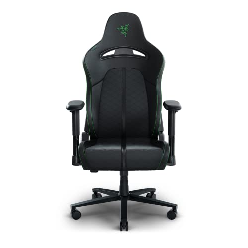 Photo 1 of Razer - Enki X Essential Gaming Chair for All-Day Comfort - Black/Green
**PREVIOUSLY OPENED***