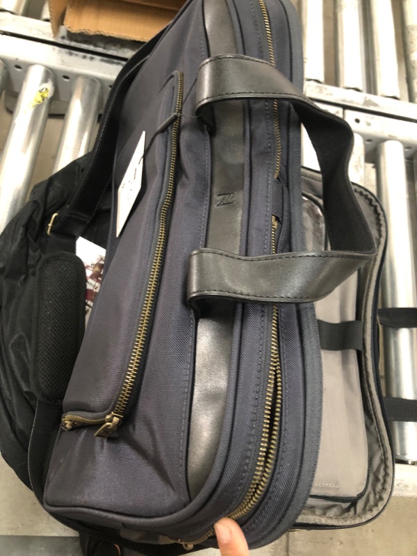 Photo 1 of Nomad Lane Bento Bag - Duffel Bag Suitcase, Lightweight Travel Bag, Multiple Carrying Options and Pockets (Navy w/ Bronze Zipper)
