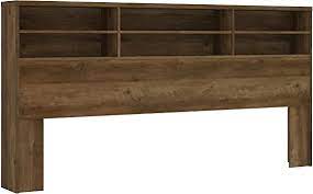 Photo 1 of Amazon Basics Martha Traditional Style Bookcase Headboard - King, 