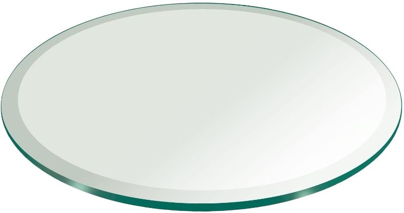 Photo 1 of 42" Inch Round Glass Table Top 1/2" Thick Tempered Glass