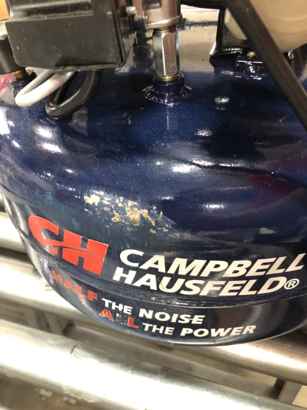 Photo 3 of Campbell Hausfeld "Quiet Series" Electric Air Compressor - 6 Gal. - 1.0 HP DC060500
