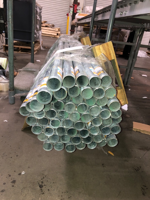 Photo 3 of 60pck- Everbilt 1-5/8 in. x 7 ft. 16-Gauge Galvanized Steel Line Post