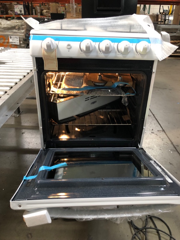 Photo 1 of Summit Appliance 24 in. 2.9 cu. ft. Gas Range in White