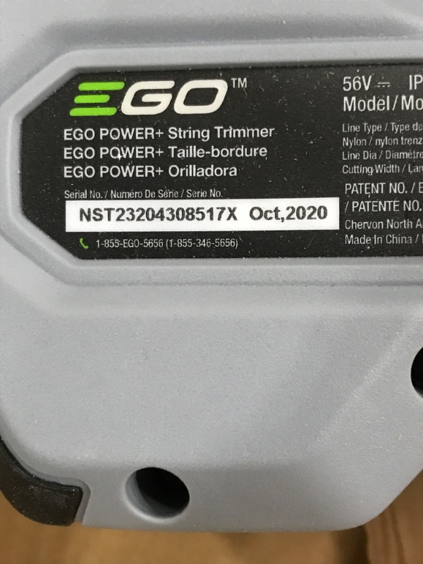Photo 6 of ***PARTS ONLY*** EGO Power+ ST1521S 15-Inch String Trimmer with POWERLOAD and Carbon Fiber Split Shaft 2.5Ah Battery Included
