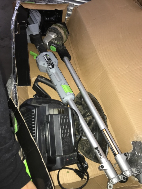 Photo 3 of ***PARTS ONLY*** EGO Power+ ST1521S 15-Inch String Trimmer with POWERLOAD and Carbon Fiber Split Shaft 2.5Ah Battery and Charger Included
