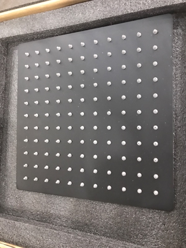 Photo 1 of 10 Inch Rain Shower System Matte Black Bathroom Shower Faucet Set Complete Bathtub Shower Combo Matte Black Luxury Shower Fixtures Pressure Balance Shower Valve and Trim Kit.
