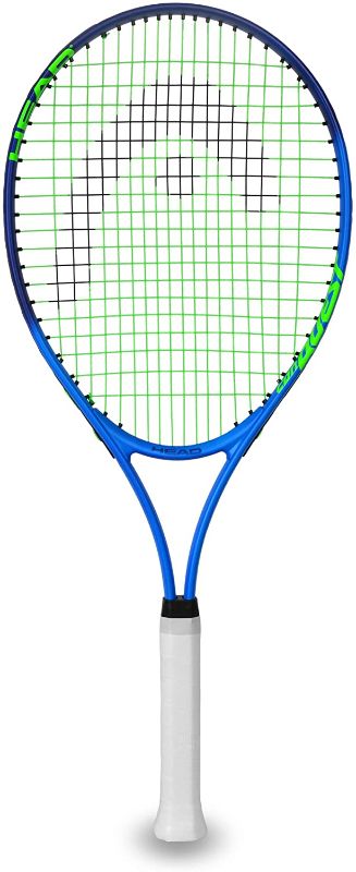 Photo 1 of HEAD Ti. Conquest Tennis Racket - Pre-Strung Head Light Balance 27 Inch Racquet - 4 3/8 In Grip, Dark blue
