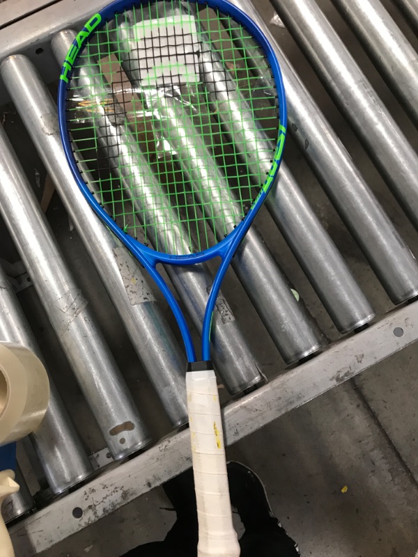 Photo 2 of HEAD Ti. Conquest Tennis Racket - Pre-Strung Head Light Balance 27 Inch Racquet - 4 3/8 In Grip, Dark blue
