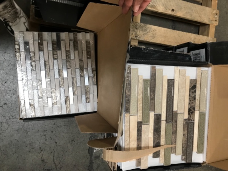 Photo 1 of 2 boxes of 10 each assorted Jeffrey court tile 