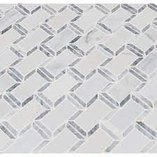 Photo 1 of Framework 12 in. x 13.5 in. x 10mm Polished Marble Mesh-Mounted Mosaic Tile (10.99 sq. ft. / case)