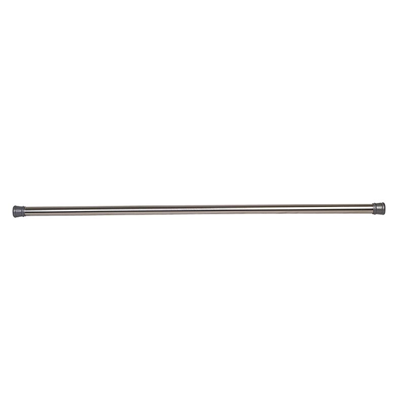 Photo 1 of 43 - 72 in. Adjustable Shower Rod, Brushed Nickel