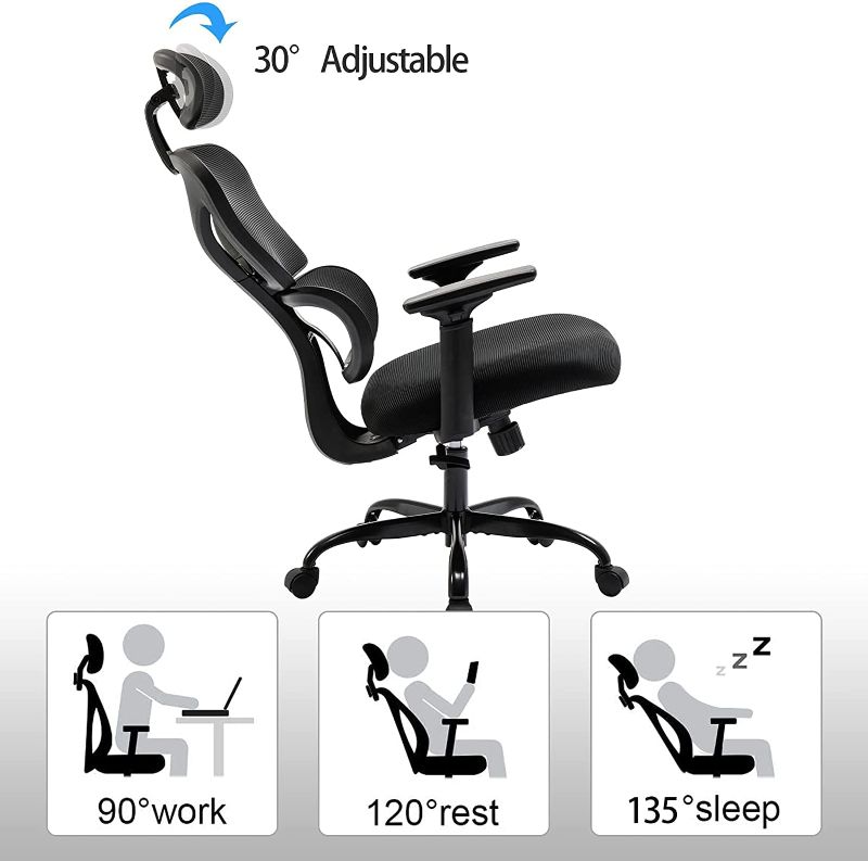 Photo 1 of Ergonomic Office Chair, KERDOM Home Desk Chair, Comfy Breathable Mesh Task Chair,