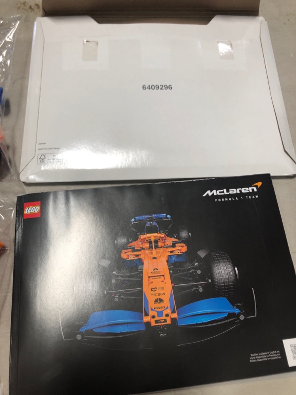 Photo 5 of LEGO Technic McLaren Formula 1 Race Car 42141 Model Building Kit for Adults; Build a Replica Model of The 2022 McLaren Formula 1 Race Car (1,432 Pieces)
