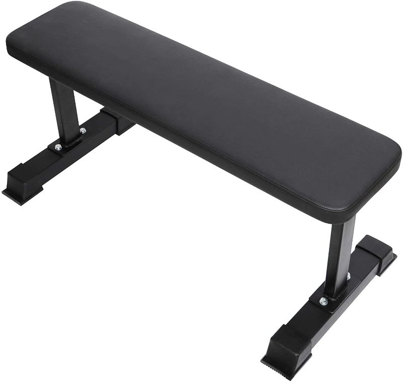 Photo 1 of ZENY Flat Weight Bench Workout Utility Exercise Bench Press for Sit Up,Abs,Dumbbell Home Gym Fitness Weight Training Equipment
