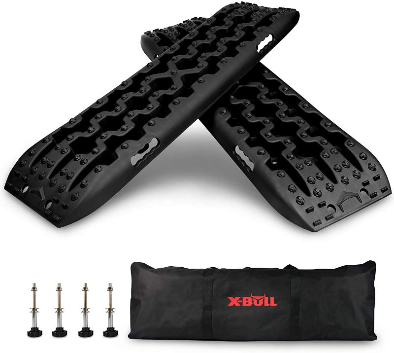 Photo 1 of **MISSING CARRY CASE** X-BULL New Recovery Traction Tracks Sand Mud Snow Track Tire Ladder 4WD (Black,3gen)
