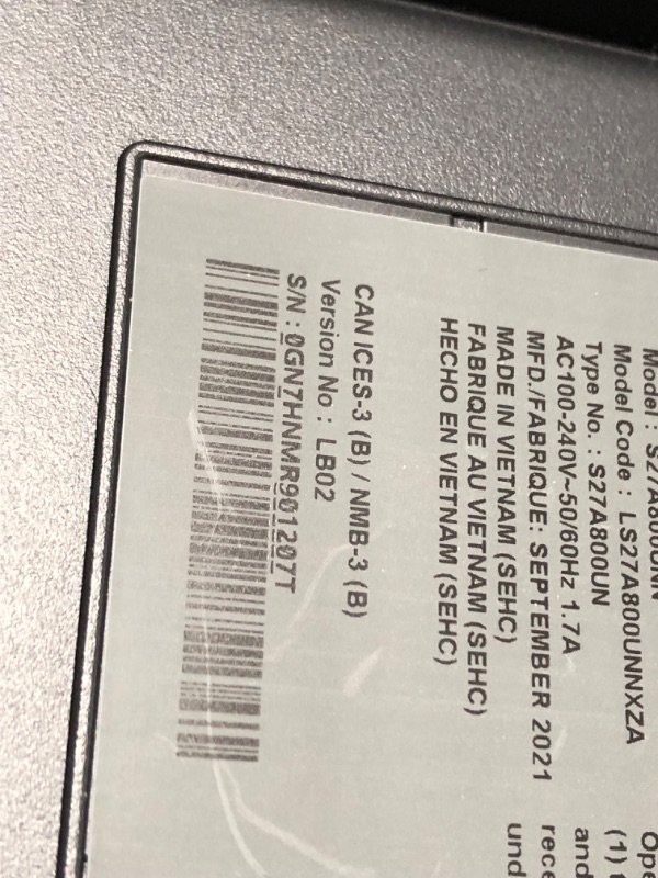 Photo 1 of SAMSUNG S80A Series 27-Inch 4K UHD (3840x2160) Computer Monitor, HDMI, USB Hub, HDR10 (1 Billion Colors), Built-in Speakers, Height Adjustable Stand (
