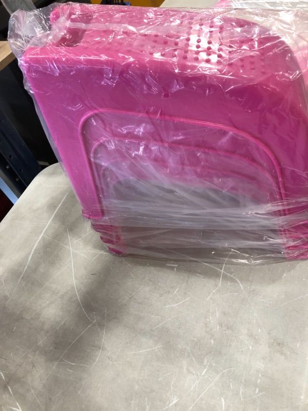 Photo 1 of EOICCEOH Shower Stool,Shower Foot Rest, Beauty Footrest for Easy At-Home Pedicures, Treat Your Feet, No More Bending, Non-Slip Sturdy Legs & Built-In Storage (pink) (x4)