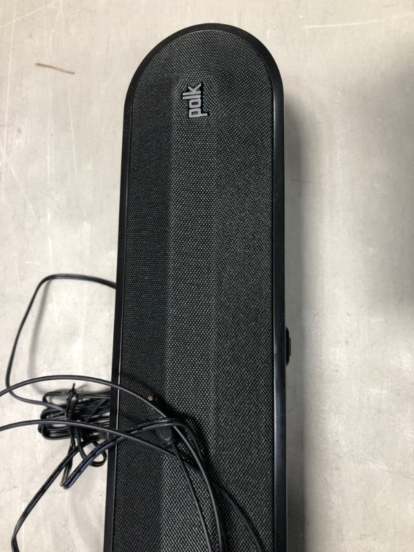 Photo 4 of ***PRODUCT DOESNT CONNECT TO BLUETOOTH** Polk Audio Signa Solo Sound Bar - Works with any TV | 10X More Bass | Voice Adjust Technology | Dolby Digital Surround Decoding | Black
