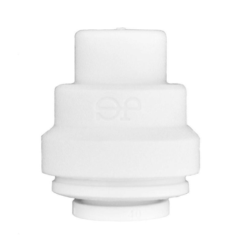 Photo 1 of ***SET OF 2** John Guest 1/4 in. Push-to-Connect Polypropylene Cap Fitting, White
