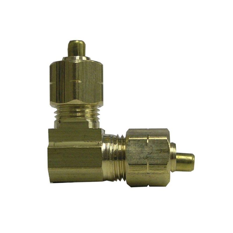 Photo 1 of ***SET OF 2 ** Everbilt 3/8 in. OD Compression 90-Degree Brass Elbow Fitting
