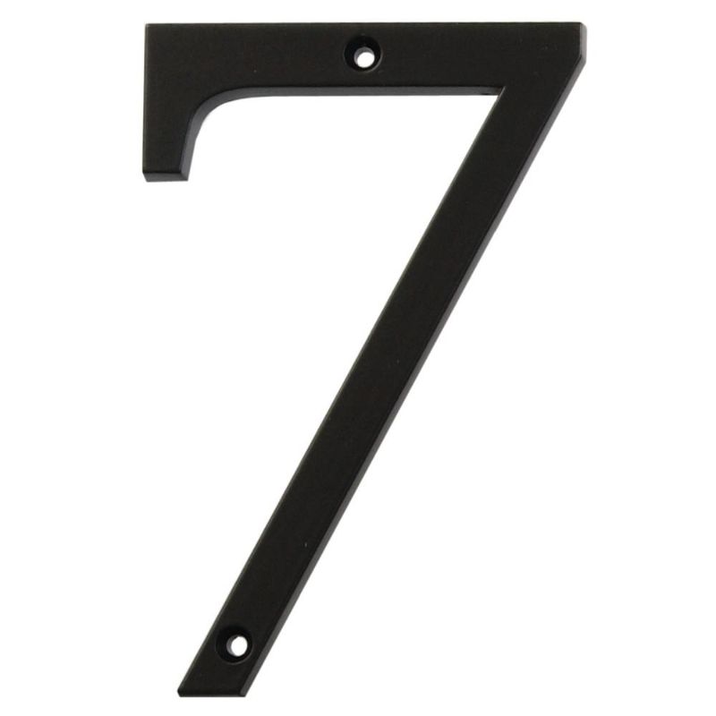 Photo 1 of ***SET OF 3** Everbilt 4 in. Black Flush Mount Metal House Number 7
